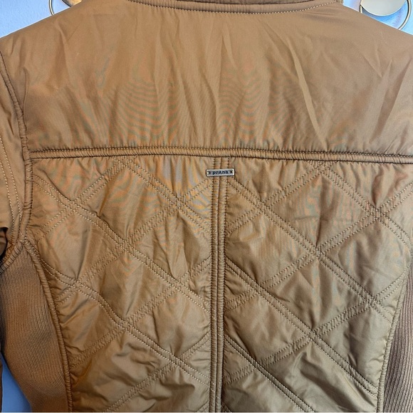 Prana Esla Jacket Womens Size XS Gold Quilted Athleisure Fleece Fall Winter Warm - Picture 7 of 16